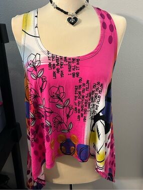 Cherry Blossom Print Tank Top